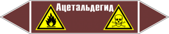 Маркировка трубопровода "ацетальдегид" (пленка, 126х26 мм) - Маркировка трубопроводов - Маркировки трубопроводов "ЖИДКОСТЬ" - Магазин охраны труда ohranatruda-shop.ru